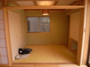 3畳、和室、リビング、ごろ寝、子供、両親、寝る、個室、事例