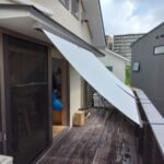 スタイルシェード、日よけ、対策、日射、遮蔽、バルコニー、デッキ、２階リビング、屋外家具、