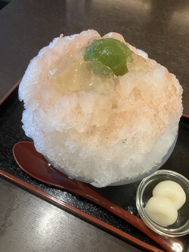 青梅のかき氷