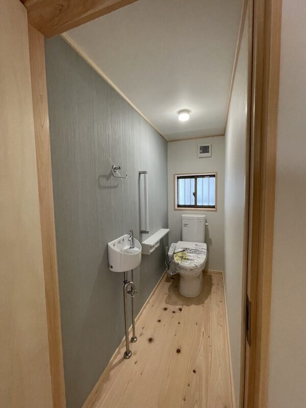 水洗トイレになった